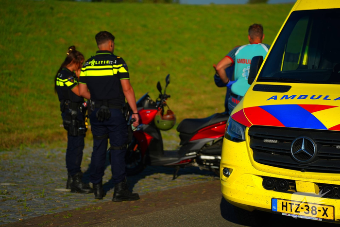 Scooterrijder gewond bij eenzijdig ongeval