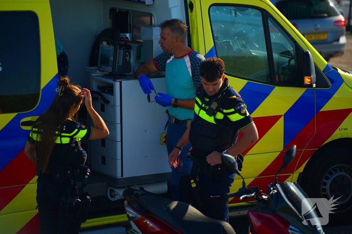Scooterrijder gewond bij eenzijdig ongeval