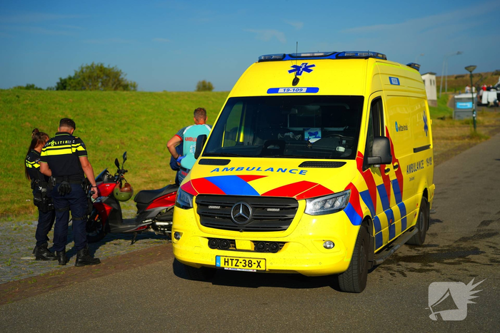 Scooterrijder gewond bij eenzijdig ongeval