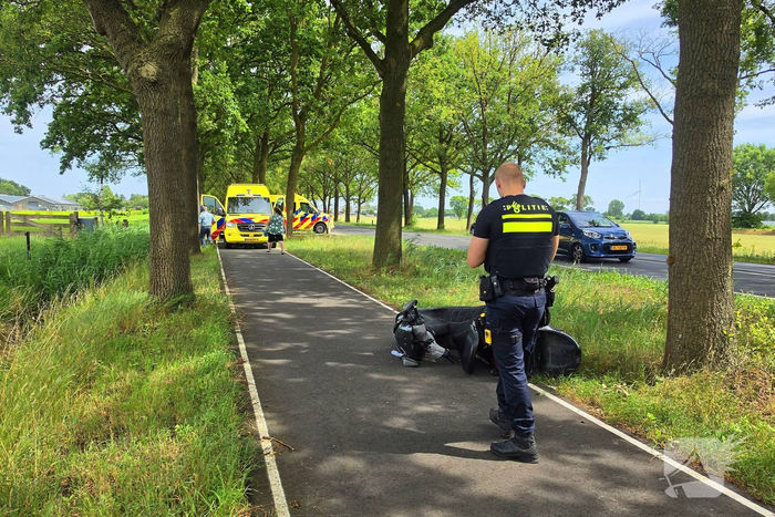 Scooterrijder gewond na harde val