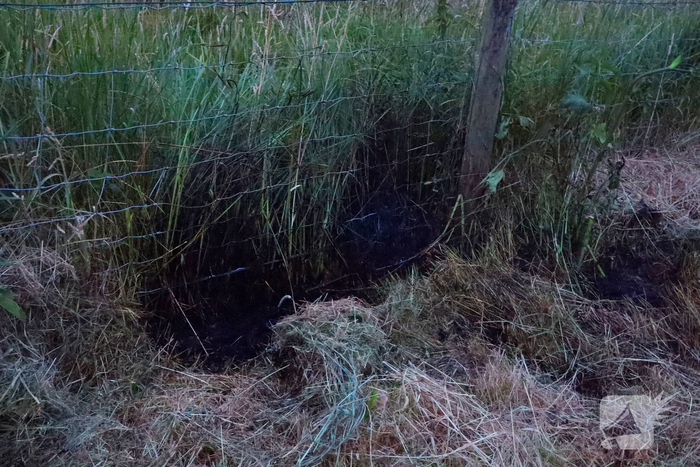 Controle na brand in berm