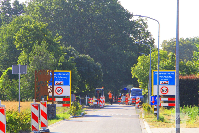 Gasleiding beschadigd tijdens werkzaamheden