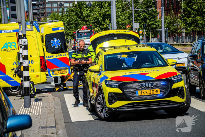 Fietser gewond bij flink ongeval met auto