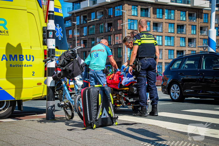 Fietser gewond bij flink ongeval met auto