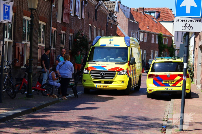 Fietsster valt en raakt gewond
