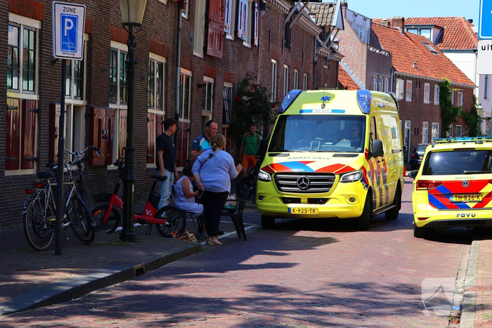 Fietsster valt en raakt gewond
