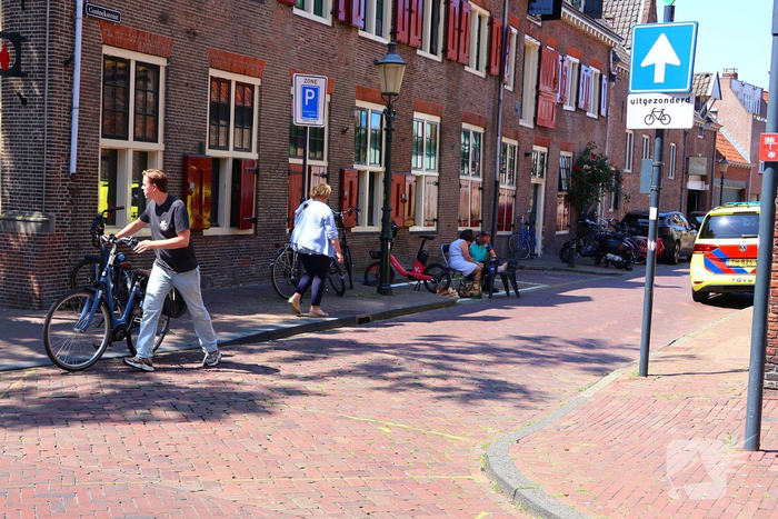 Fietsster valt en raakt gewond
