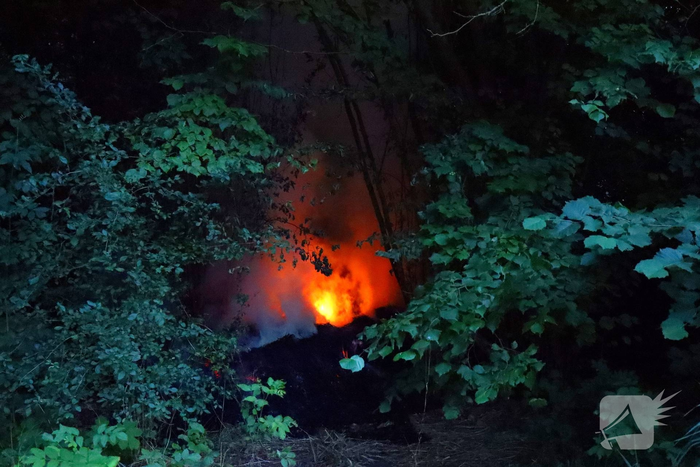 Broeibrand in bosschages geblust