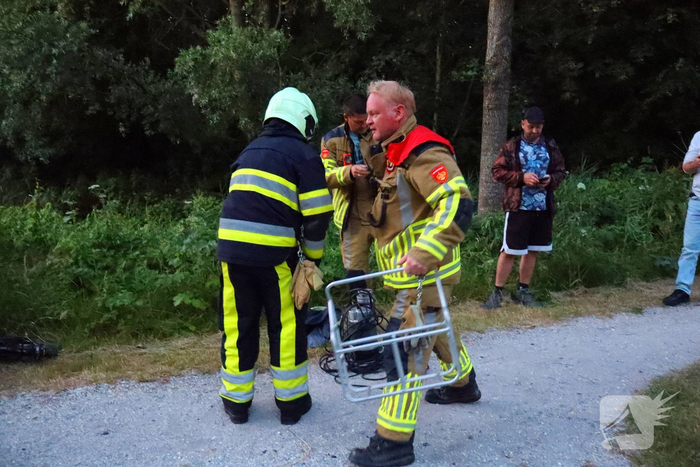 Broeibrand in bosschages geblust