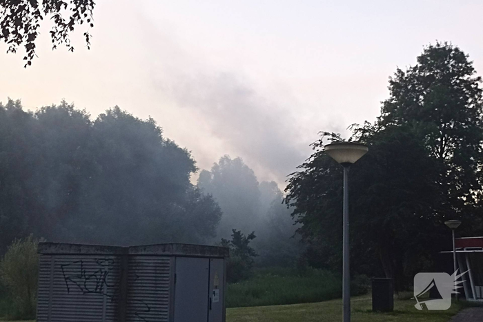 Broeibrand in bosschages geblust