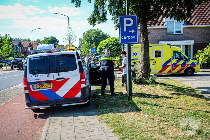 Fietser gewond na aanrijding met auto