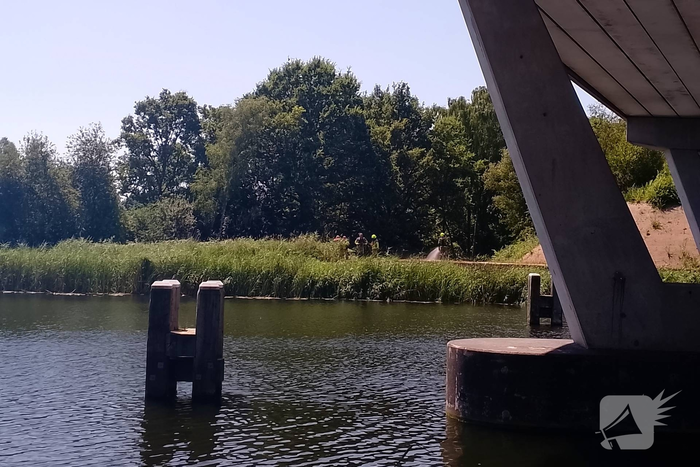 Hulpdiensten reageren snel op brand in riet