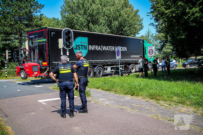 Ongeval tussen vrachtwagen en fietser, kindje zwaargewond naar ziekenhuis