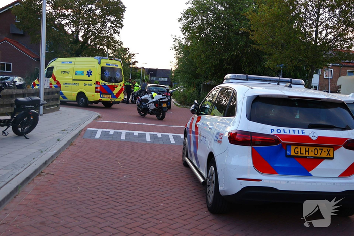 Maaltijdbezorger gewond bij aanrijding