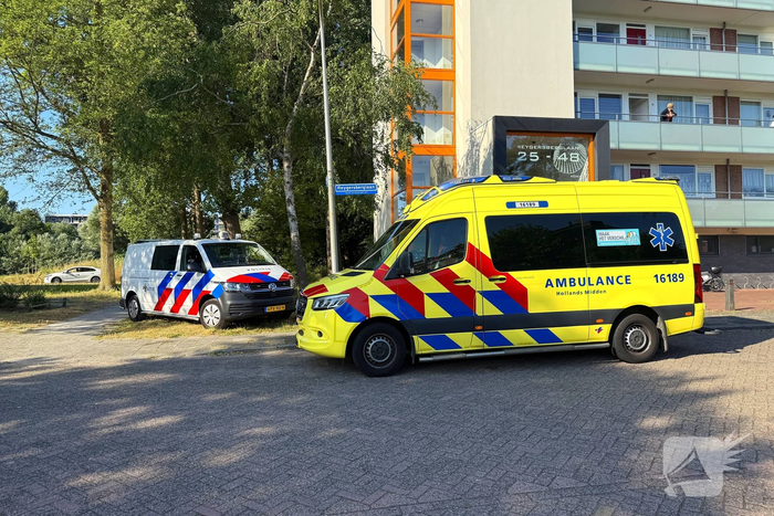 Visser komt in het water terecht
