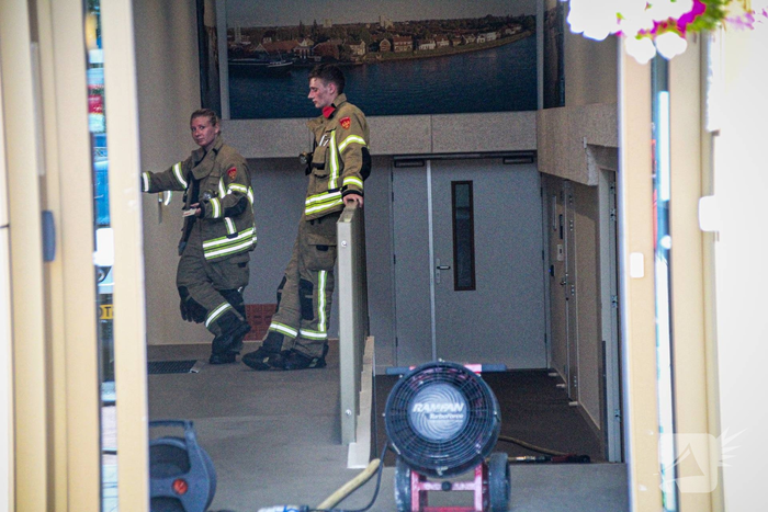 Brand in stadhuis geblust