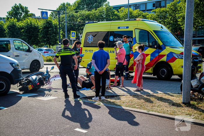 Scooterrijder gewond bij ongeval met auto