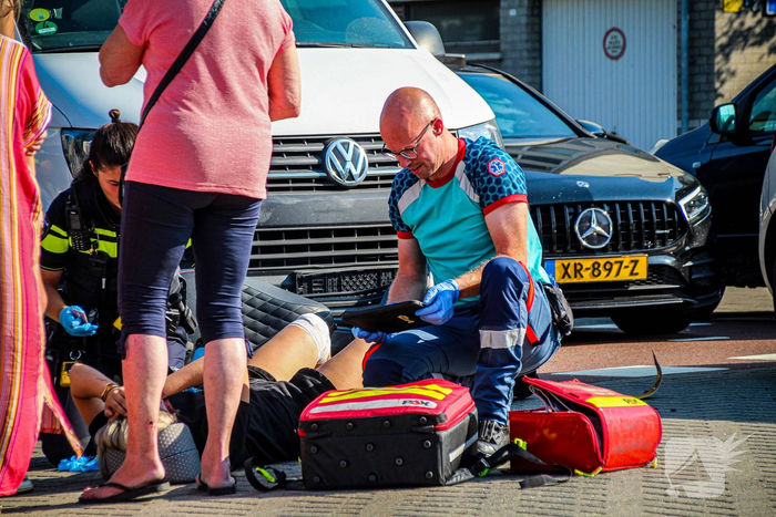 Scooterrijder gewond bij ongeval met auto