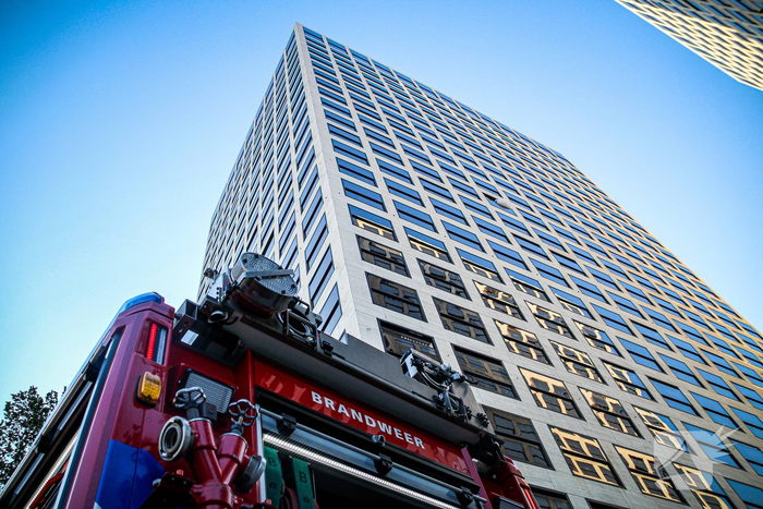 Zeer grote brand in appartementencomplex
