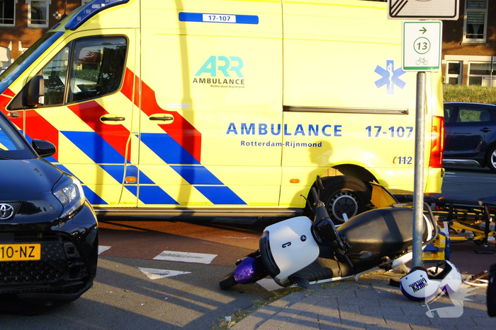 Ongeval met scooter leidt tot ziekenhuisopname