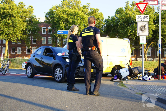 Ongeval met scooter leidt tot ziekenhuisopname
