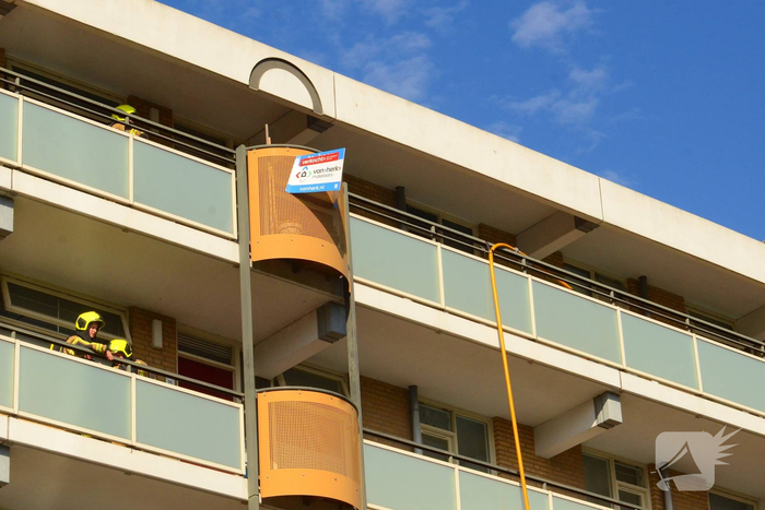 Woningbrand in appartement zorgt voor rookontwikkeling