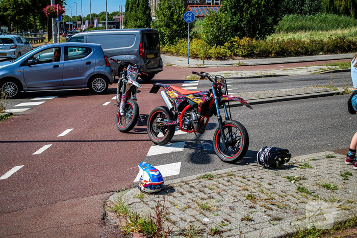 Aanrijding met crossmotor in Hoogvliet