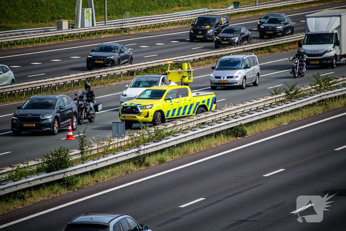 Kop-staartbotsing leidt tot verkeershinder