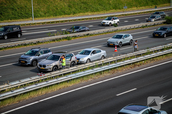 Kop-staartbotsing leidt tot verkeershinder
