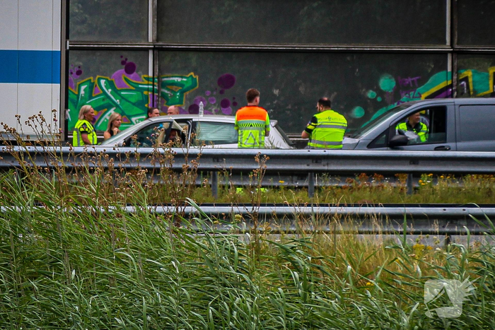 Verkeershinder door ongeval op snelweg