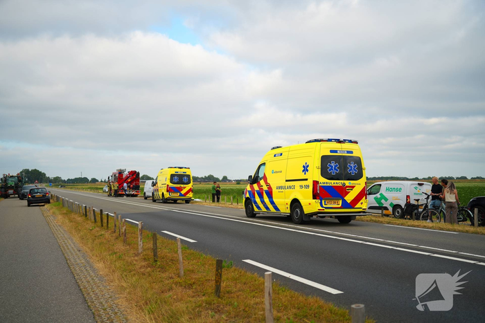 Scooterrijder overleden na aanrijding met landbouwvoertuig