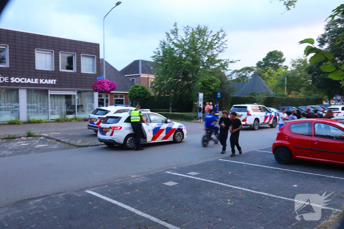 Politiehelikopter assisteert bij aanhouding