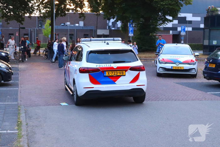 Politiehelikopter assisteert bij aanhouding