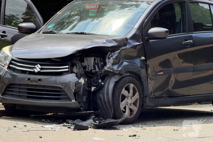 Aanhangwagen betrokken bij ongeval met schade