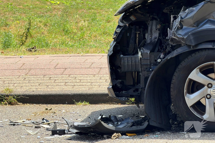 Aanhangwagen betrokken bij ongeval met schade