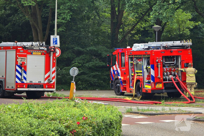 Balkons zwartgeblakerd door uitslaande flatbrand