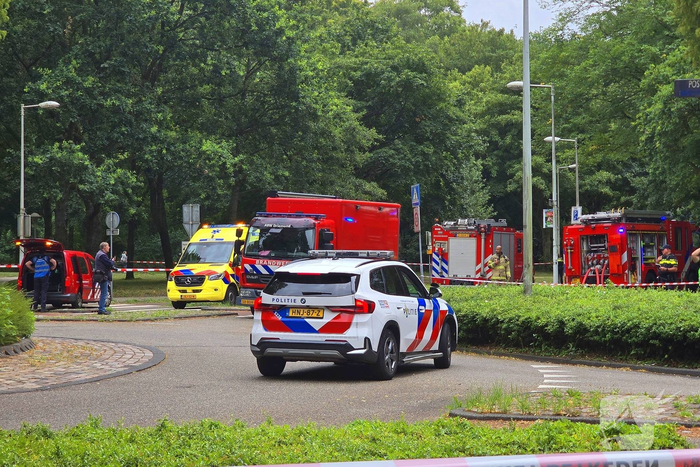 Balkons zwartgeblakerd door uitslaande flatbrand
