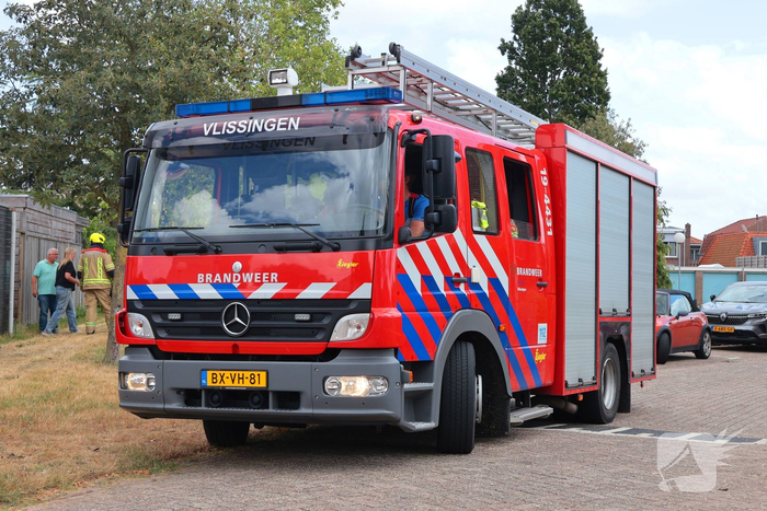 Gasfles defect in achtertuin