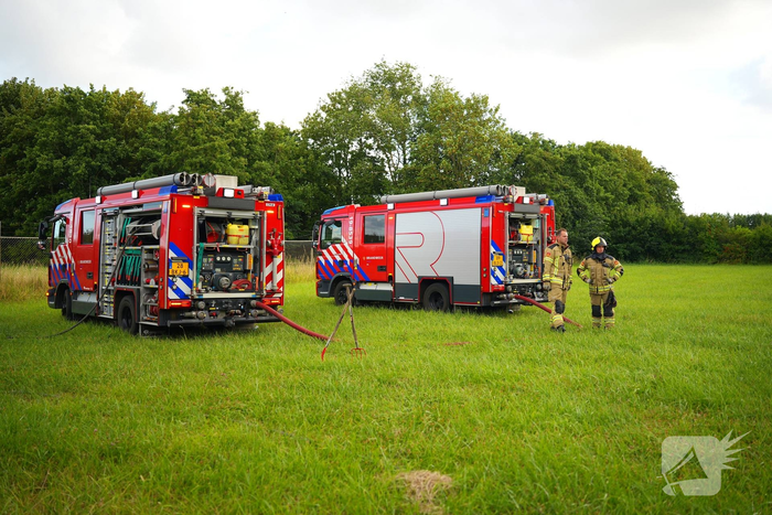 Brand in groenstrook leidt tot snelle inzet brandweer