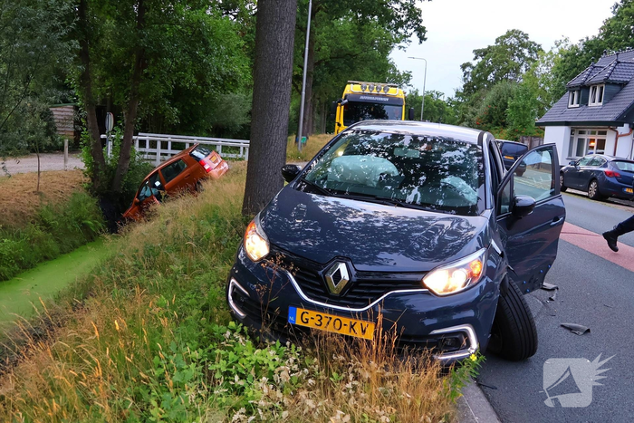 Automobilist ramt voertuig en belandt in sloot
