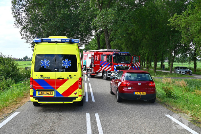Auto zwaar beschadigd na eenzijdig ongeval