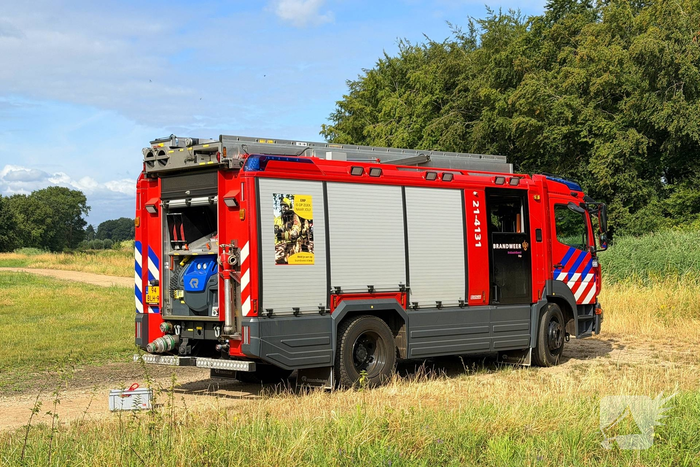 Buitenbrand snel geblust in bosgebied