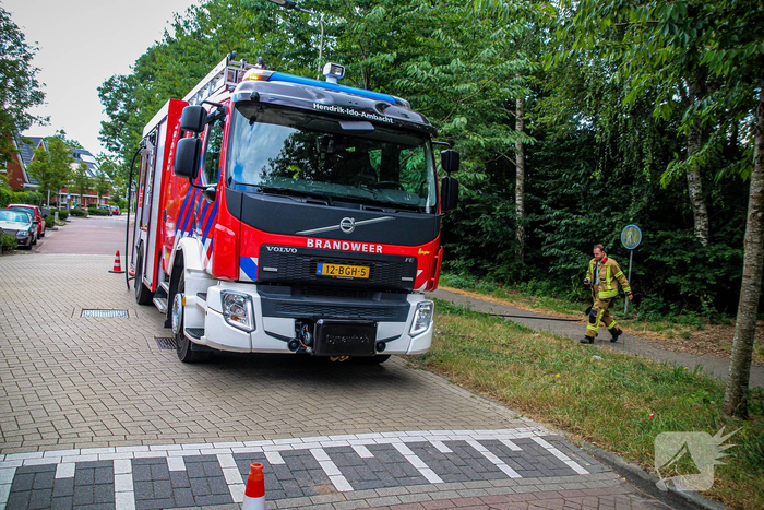 Buitenbrand in bosjes geblust
