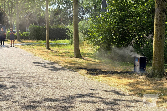 Stroomkast in brand zorgde voor korte stroomuitval