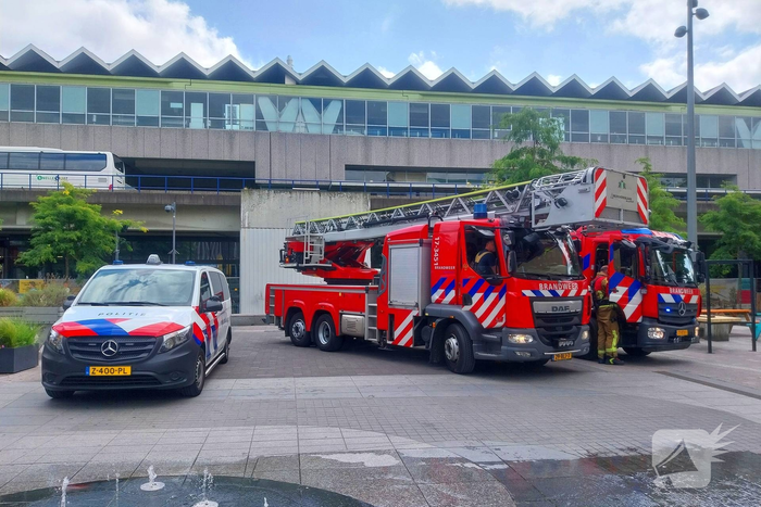 Brandmelding in zwembad leidt tot ontruiming