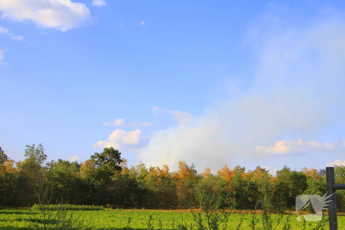 Grote brand in bosgebied vergt inzet van brandweer