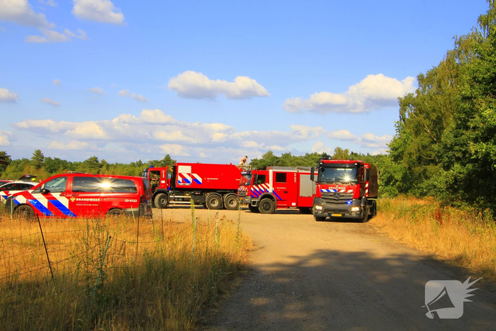 Grote brand in bosgebied vergt inzet van brandweer