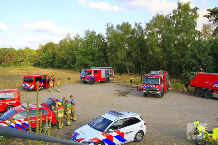 Grote brand in bosgebied vergt inzet van brandweer