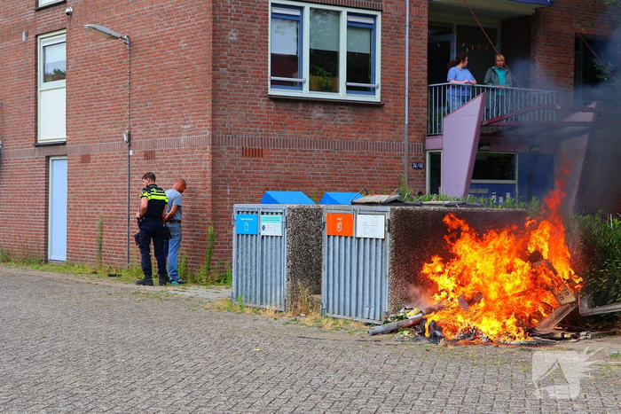 Politie houdt man aan na brandstichting