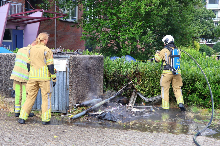 Politie houdt man aan na brandstichting